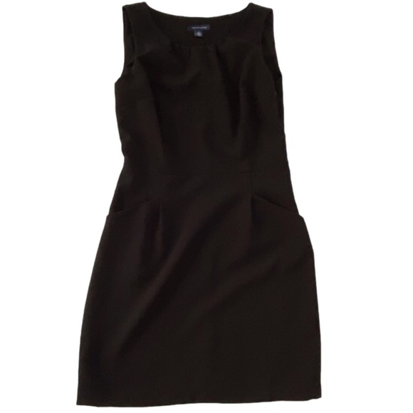 TOMMY Hilfiger little black dress mini bodycon casual office pocket sleeveless 4 - Picture 1 of 14
